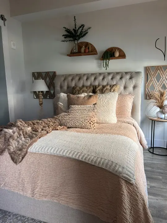 Textural modern interior detail
