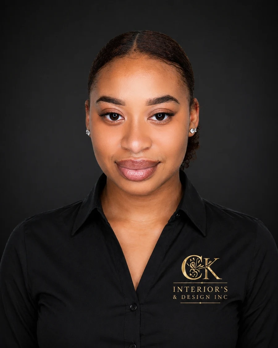 Portrait of Naijah Hawkins, lead designer at Charlee and Knox Atelier